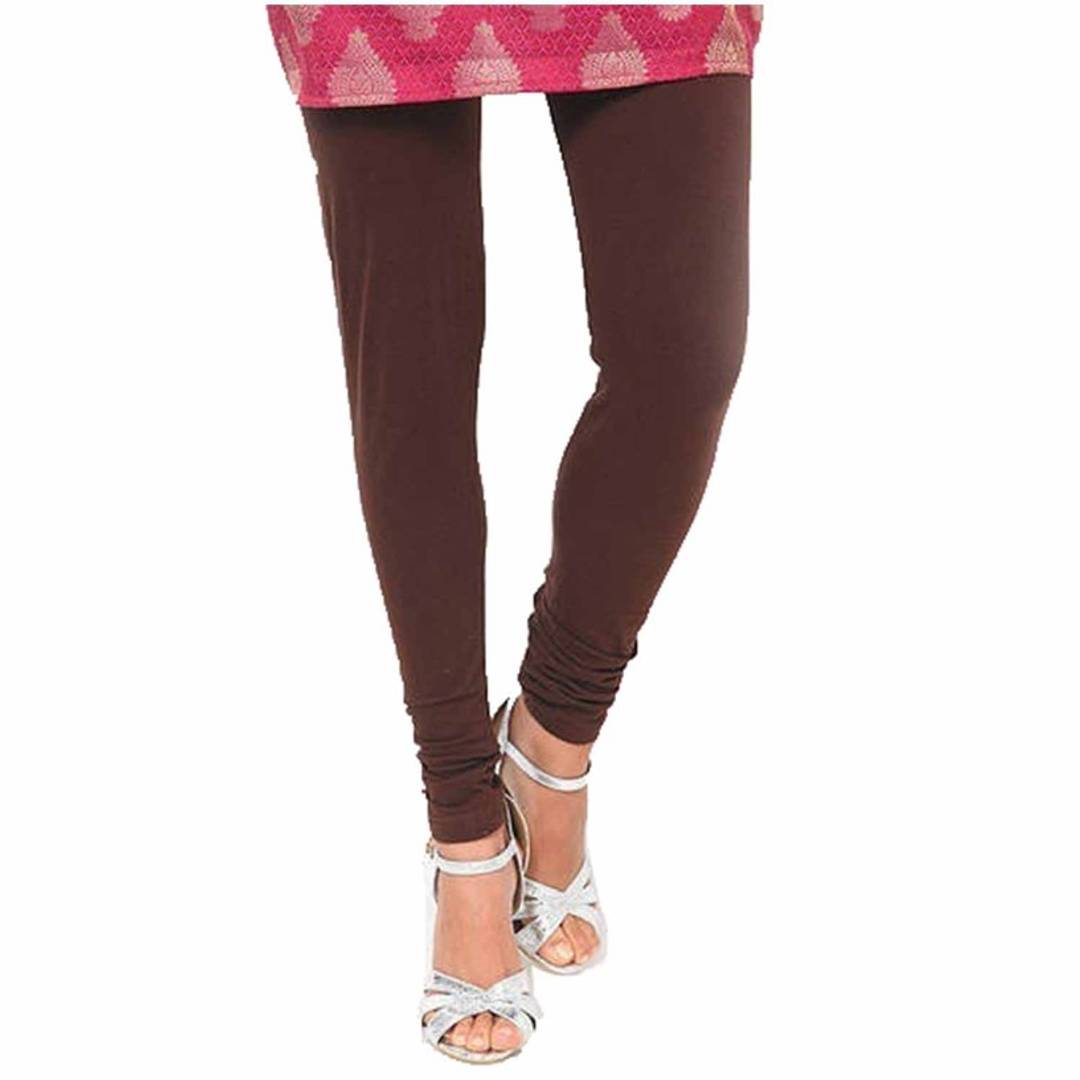 Solid Plain Churidaar Cotton Leggings